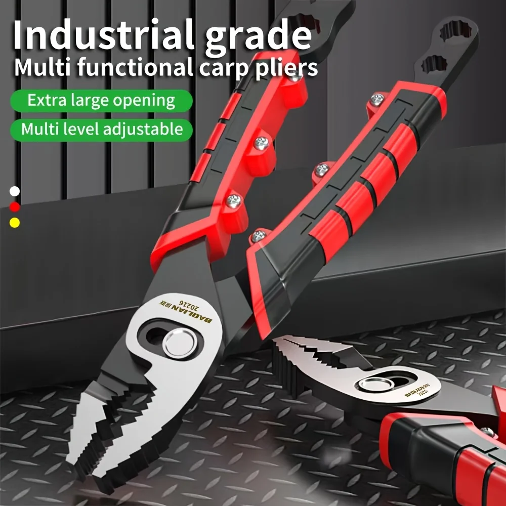 Multifunctional Fish Nose Pliers 8-14mm Plum Wrench Double Axis 0-80mm Clamping Metal Wire Cutting Wire Cutter Hand Tools
Multifunctional Fish Nose Pliers 8-14mm Plum Wrench Double Axis 0-80mm Clamping Metal Wire Cutting Wire Cutter Hand Tools