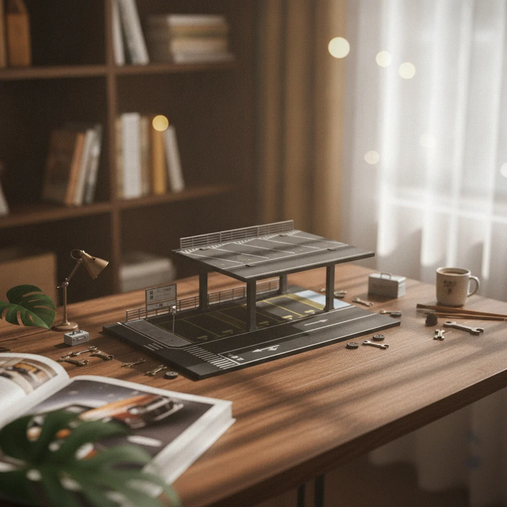 Roadway Base Model Steel Frame Parking Garage 1 64 Scale Assembled Structure for Desk Miniature Displays
Roadway Base Model Steel Frame Parking Garage 1 64 Scale Assembled Structure for Desk Miniature Displays