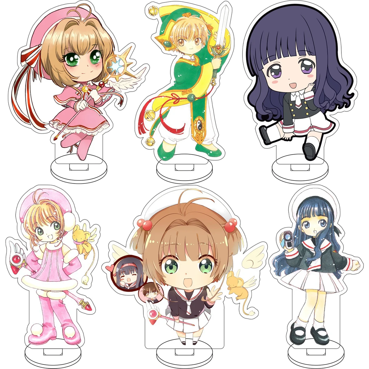 10CM Anime Card Captor Sakura Cos Kinomoto Sakura Li Syaoran Tomoyo Daidoji Yue Figure Acrylic Stand Cute Ornaments Gifts
10CM Anime Card Captor Sakura Cos Kinomoto Sakura Li Syaoran Tomoyo Daidoji Yue Figure Acrylic Stand Cute Ornaments Gifts