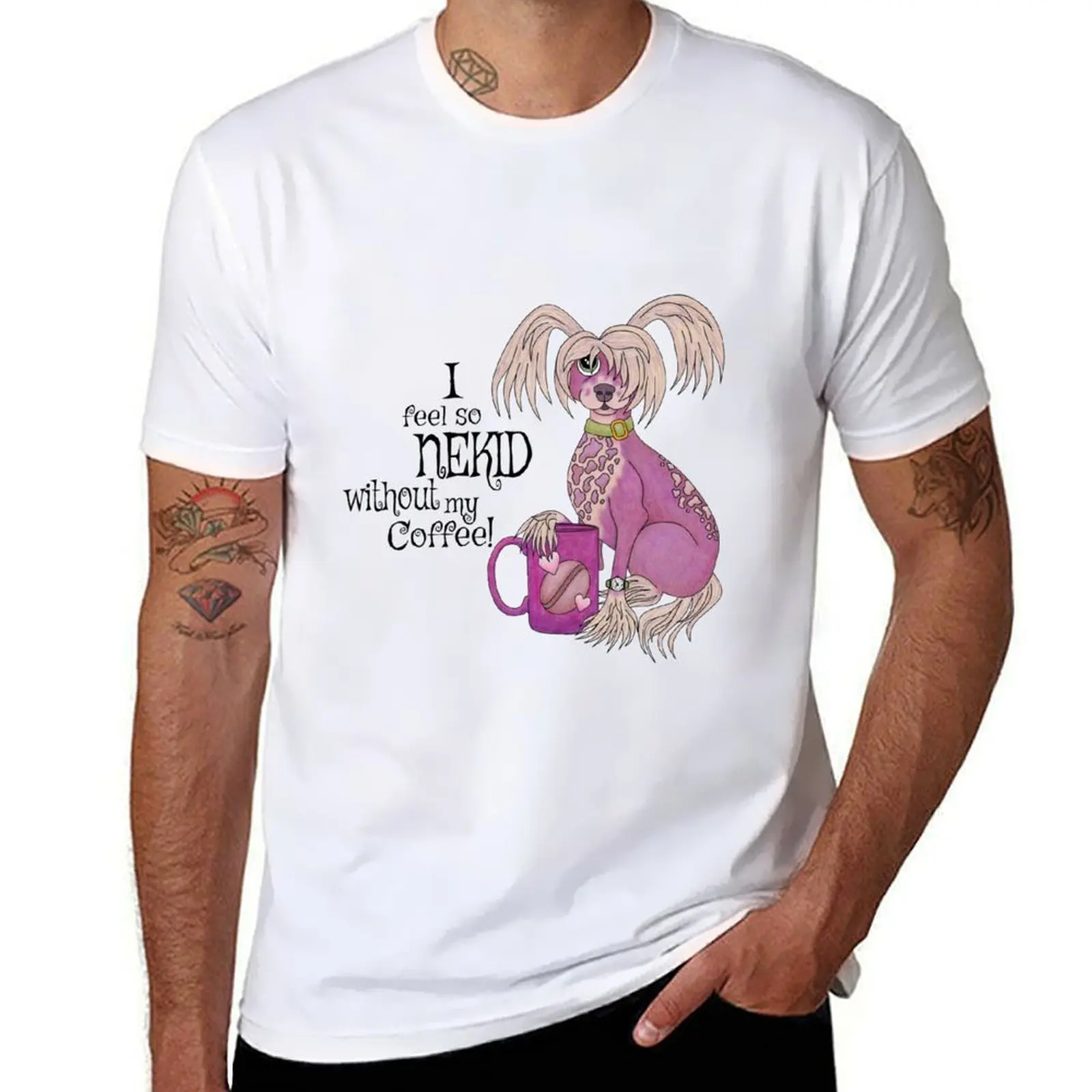 Canines and Coffee- Nekid Nelly T-Shirt t shirt custom print t shirts cotton 100% T-Shirt 
Canines and Coffee- Nekid Nelly T-Shirt t shirt custom print t shirts cotton 100% T-Shirt