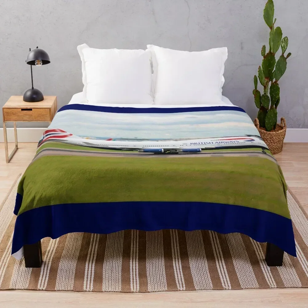 British Airways 747-400digital painting Throw Blanket Lightweight Cozy Blanket for Bed Sofa
British Airways 747-400digital painting Throw Blanket Lightweight Cozy Blanket for Bed Sofa