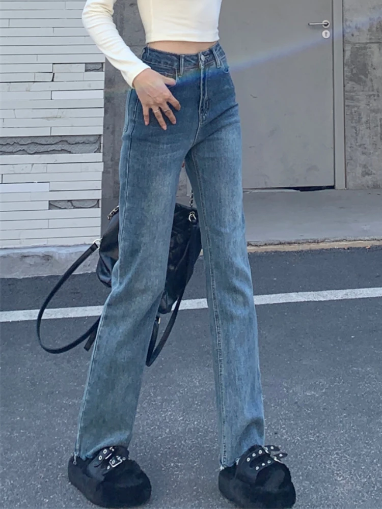 Women Jeans Y2K Streetwear High Waist Blue Vintage Casual Wide Leg Pants Ladies Korean Style Straight Denim Trousers Autumn 2022
Women Jeans Y2K Streetwear High Waist Blue Vintage Casual Wide Leg Pants Ladies Korean Style Straight Denim Trousers Autumn 2022