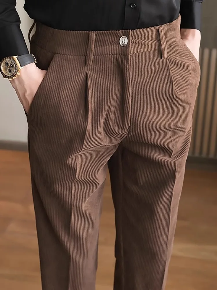 Мужские вельветовые брюки осенне-зимние, прямые, повседневные, облегающие, длинные, молодежные, без бренда, не требующие глажки
Мужские вельветовые брюки осенне-зимние, прямые, повседневные, облегающие, длинные, молодежные, без бренда, не требующие глажки