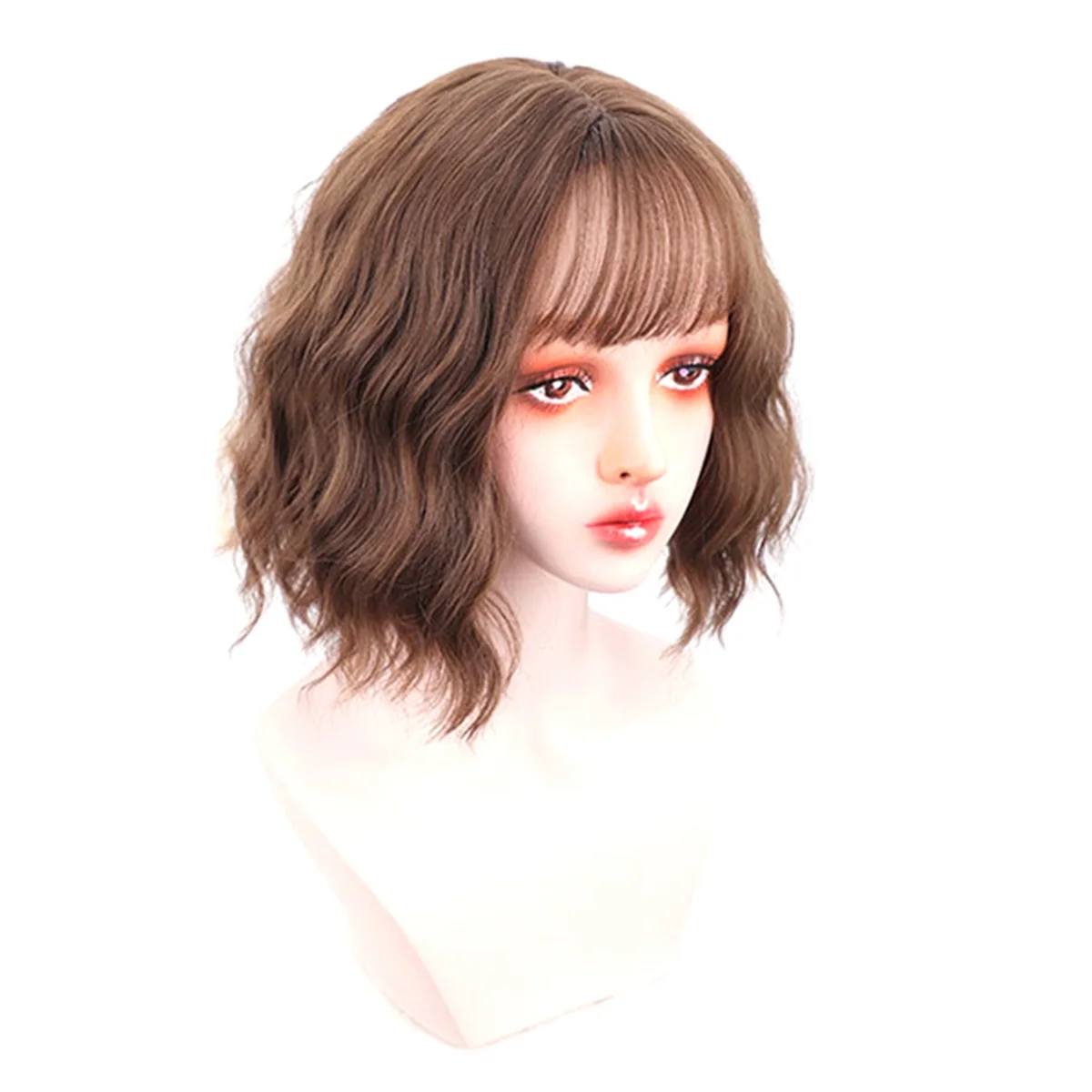 AB53 Wig Wig with Bangs for Women, Natural Looking Short Wig, Short Curly Wig for Daily Korea Versions Brown
AB53 Wig Wig with Bangs for Women, Natural Looking Short Wig, Short Curly Wig for Daily Korea Versions Brown
