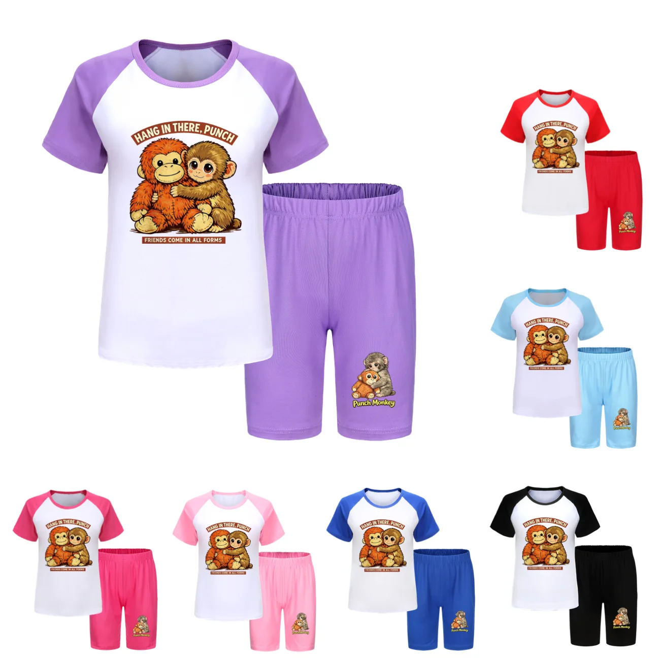 New T-shirt Shorts Hot Cute Monkey Punch Memet Sports Suit Children Clothing Baby Girls Tops Set Boys T Shirt For Kids Pajamas
New T-shirt Shorts Hot Cute Monkey Punch Memet Sports Suit Children Clothing Baby Girls Tops Set Boys T Shirt For Kids Pajamas