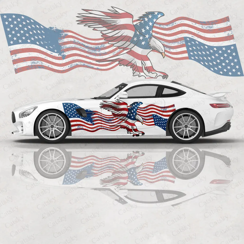 Custom US Flag Eagle Print Car Sticker Decal Hood Door Body Vinyl Sticker Graphic Wrap New Car Sticker Decoration Accessories
Custom US Flag Eagle Print Car Sticker Decal Hood Door Body Vinyl Sticker Graphic Wrap New Car Sticker Decoration Accessories