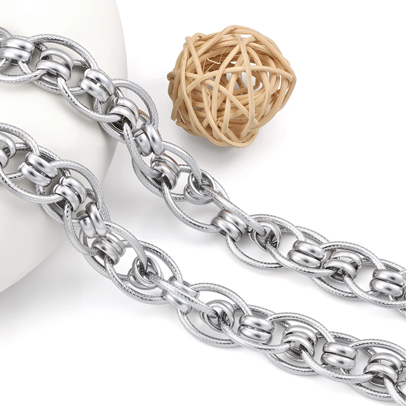 1 Meter Stainless Steel Handmade Fashion Punk Chain For Jewelry Making Necklace Bracelet DIY Accessorie Supplies Wholesale
1 Meter Stainless Steel Handmade Fashion Punk Chain For Jewelry Making Necklace Bracelet DIY Accessorie Supplies Wholesale