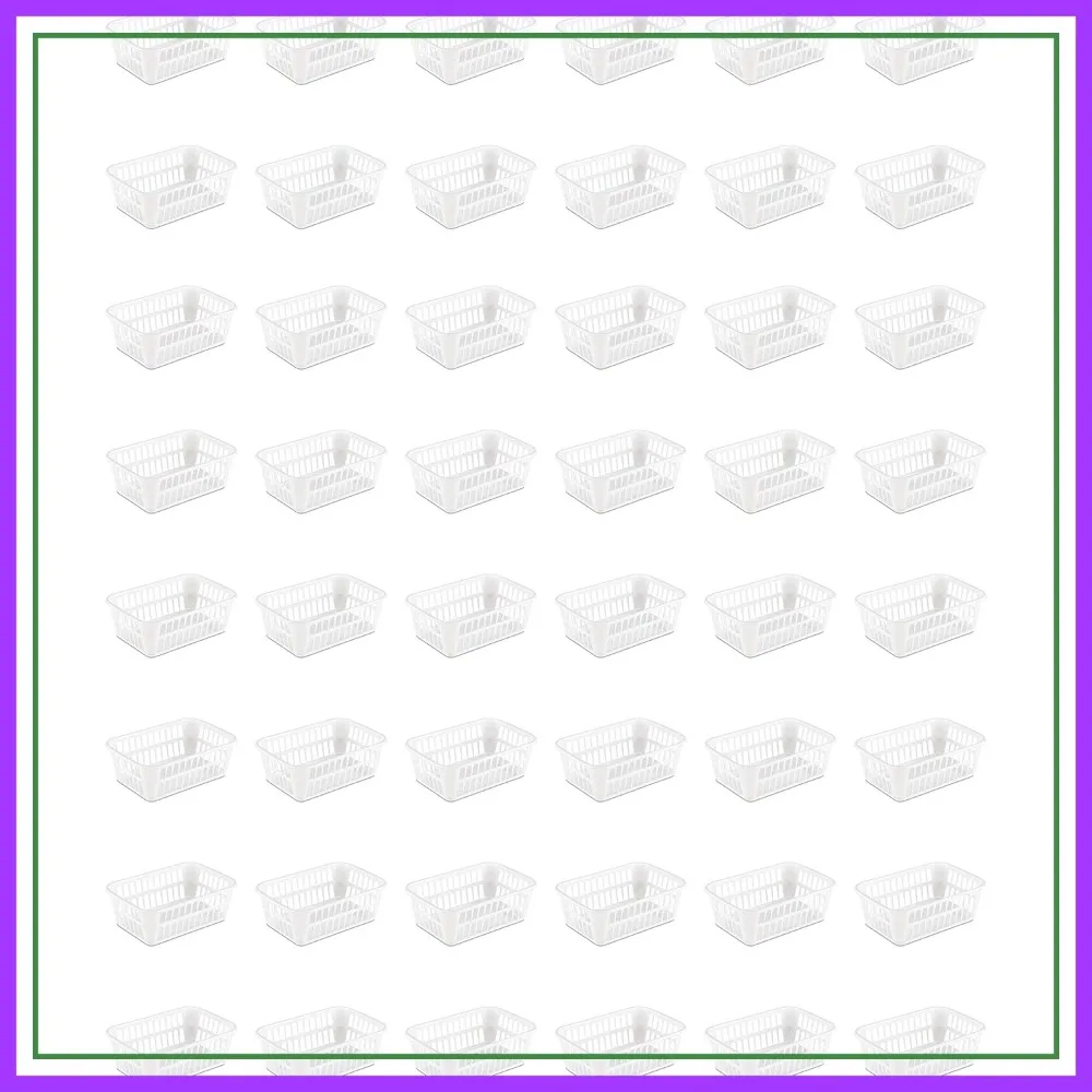 Sterilite Storage Basket, Plastic Basket to Organize Closets, Shelves or Countertops in Kitchen or Bathroom, White, 48-Pack
Sterilite Storage Basket, Plastic Basket to Organize Closets, Shelves or Countertops in Kitchen or Bathroom, White, 48-Pack
