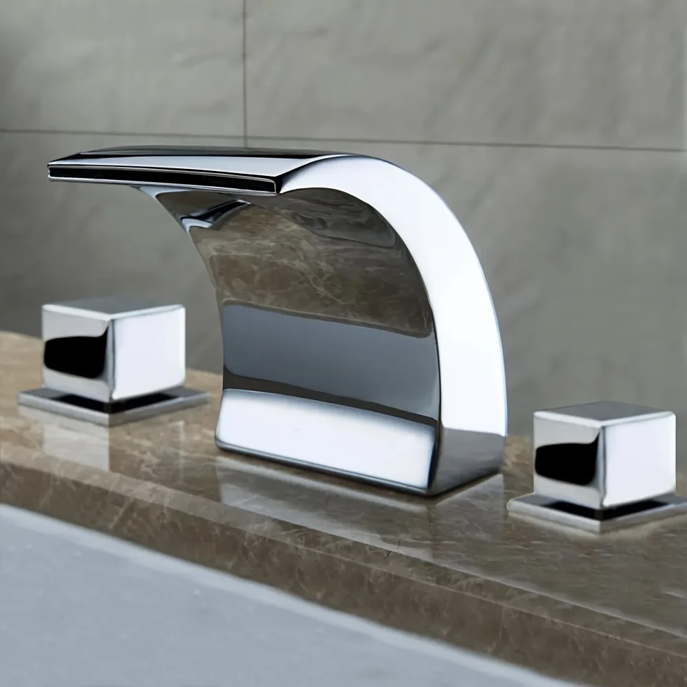 3.1 Inch Spout Bathroom Sink Brass Faucet Hot & Cold Hole Waterfall LED Bathtub Faucet
3.1 Inch Spout Bathroom Sink Brass Faucet Hot & Cold Hole Waterfall LED Bathtub Faucet