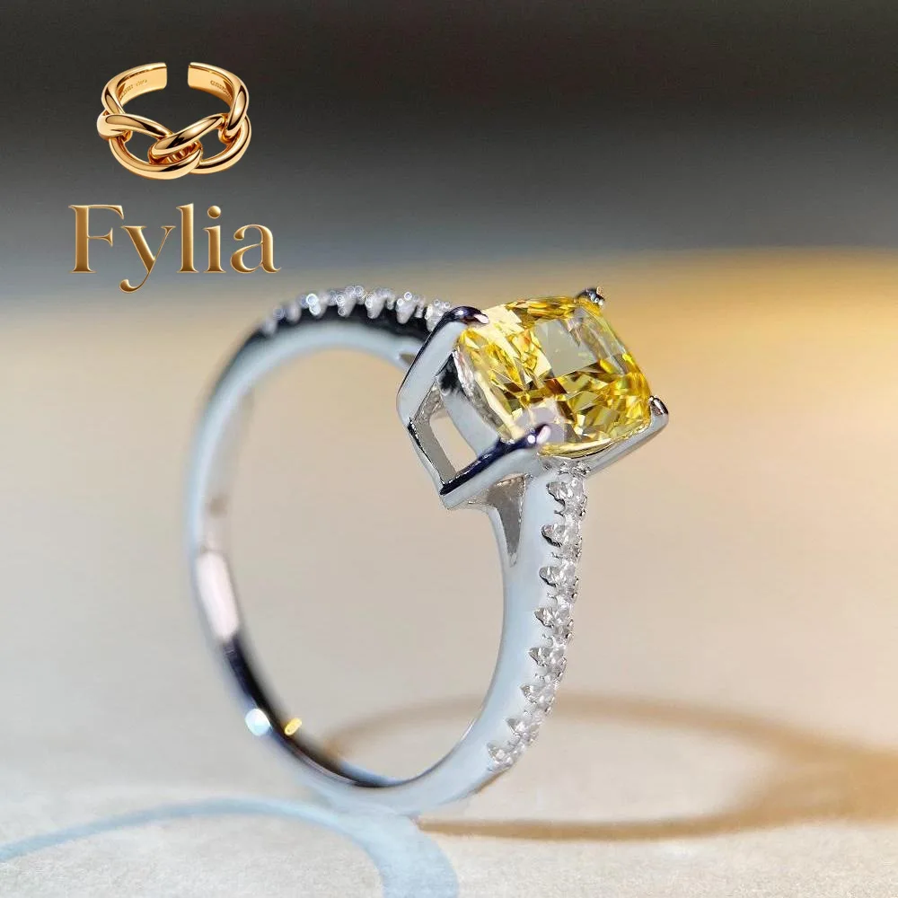 Fylia Jewelry Luxury Solid Platinum PT950 Women's Yellow Diamond Ring Reddish Cut Moissanite Diamond Ring
Fylia Jewelry Luxury Solid Platinum PT950 Women's Yellow Diamond Ring Reddish Cut Moissanite Diamond Ring