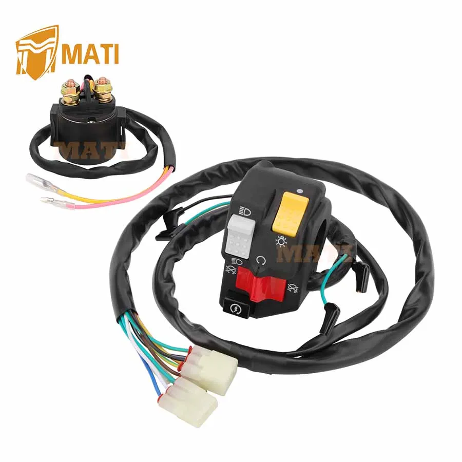 MATI Handlebar & Starter Relay Switch for Honda TRX400X 400X TRX400EX 400EX 2008-2014 35130-HN1-A72 35130-HN1-A71 35850-HN1-A70
MATI Handlebar & Starter Relay Switch for Honda TRX400X 400X TRX400EX 400EX 2008-2014 35130-HN1-A72 35130-HN1-A71 35850-HN1-A70