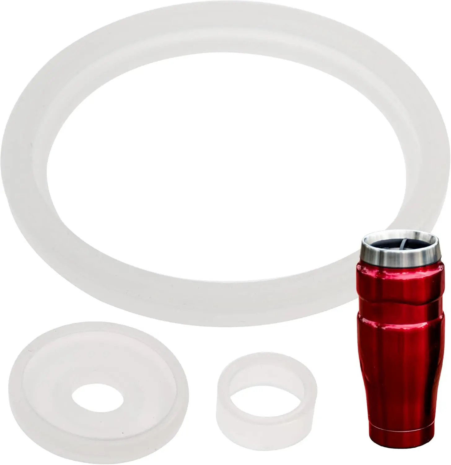 2 Sets Mug Gaskets/Seals for Thermos Stainless King Travel Tumbler, BPA-Free, Latex-Free, 2 Full Replacements Per Kit
2 Sets Mug Gaskets/Seals for Thermos Stainless King Travel Tumbler, BPA-Free, Latex-Free, 2 Full Replacements Per Kit