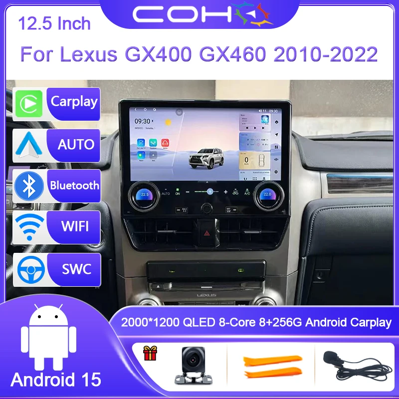 12.5 Inch For Lexus GX400 GX460 2010-2022 Car Stereo Multimidia Car Radio Android 15 Octa Core 8G+256G GPS 4G WIFI Carplay
12.5 Inch For Lexus GX400 GX460 2010-2022 Car Stereo Multimidia Car Radio Android 15 Octa Core 8G+256G GPS 4G WIFI Carplay