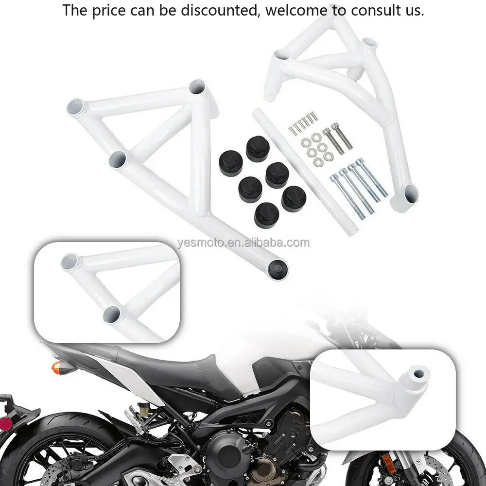 Белая клетка для трюков, защита двигателя, защита двигателя для Yamaha MT09 Tracer MT-09 FZ-09 2014 2015 2016
Белая клетка для трюков, защита двигателя, защита двигателя для Yamaha MT09 Tracer MT-09 FZ-09 2014 2015 2016