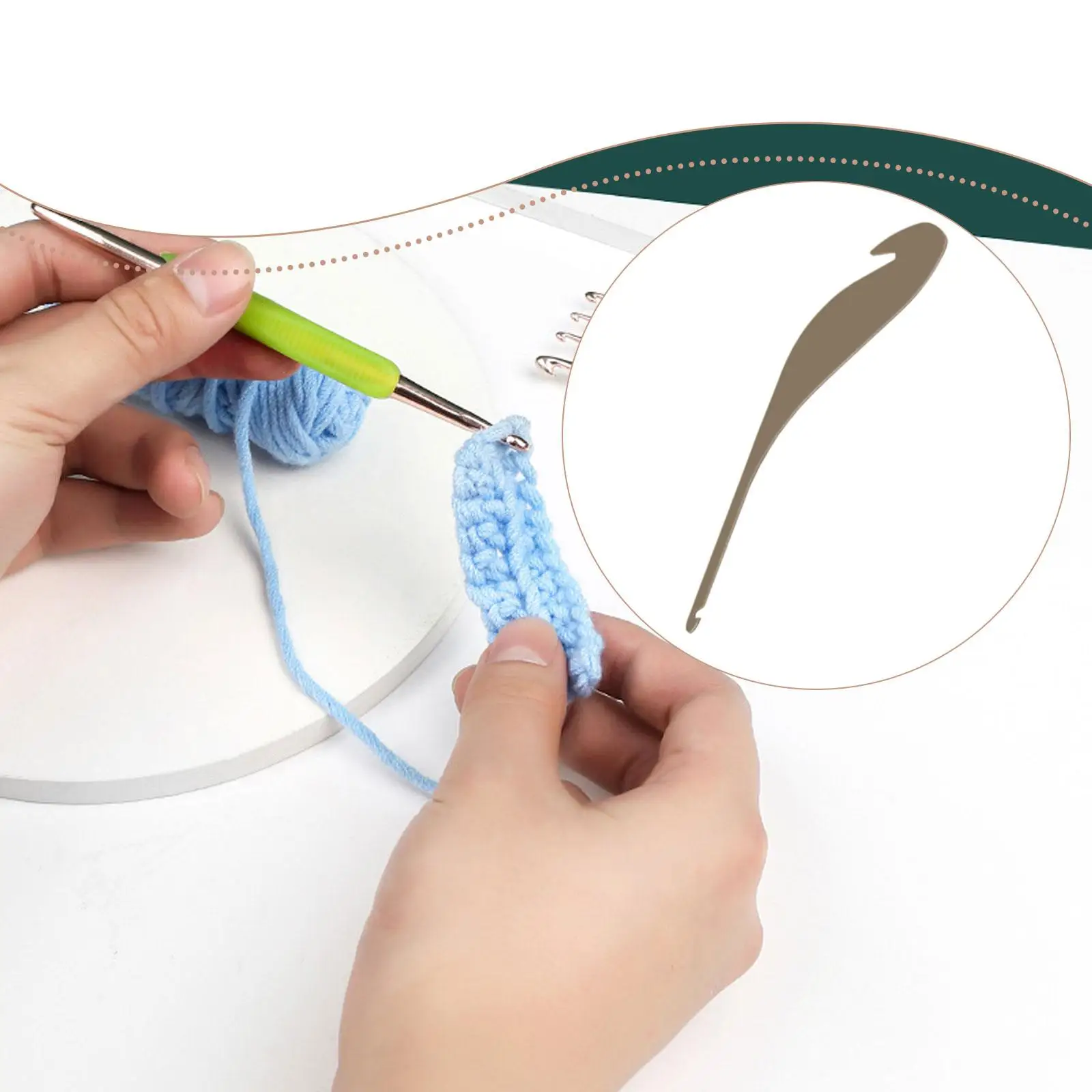Double Ended Crochet Hook Acrylic Durable Knitting Craft Tool Portable for Knitting & Crochet Projects
Double Ended Crochet Hook Acrylic Durable Knitting Craft Tool Portable for Knitting & Crochet Projects