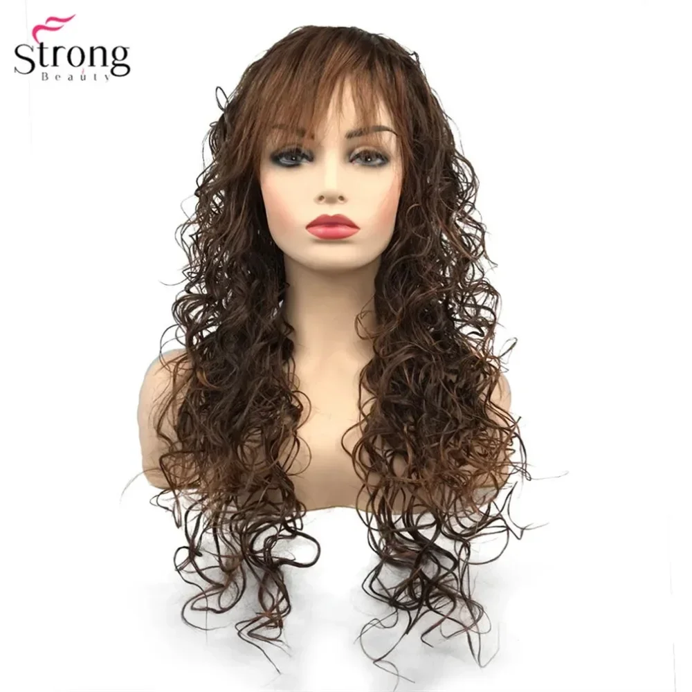StrongBeauty Длинный вьющийся парик из синтетических волос для женщин, черные/коричневые парики без шапочки-основы
StrongBeauty Длинный вьющийся парик из синтетических волос для женщин, черные/коричневые парики без шапочки-основы