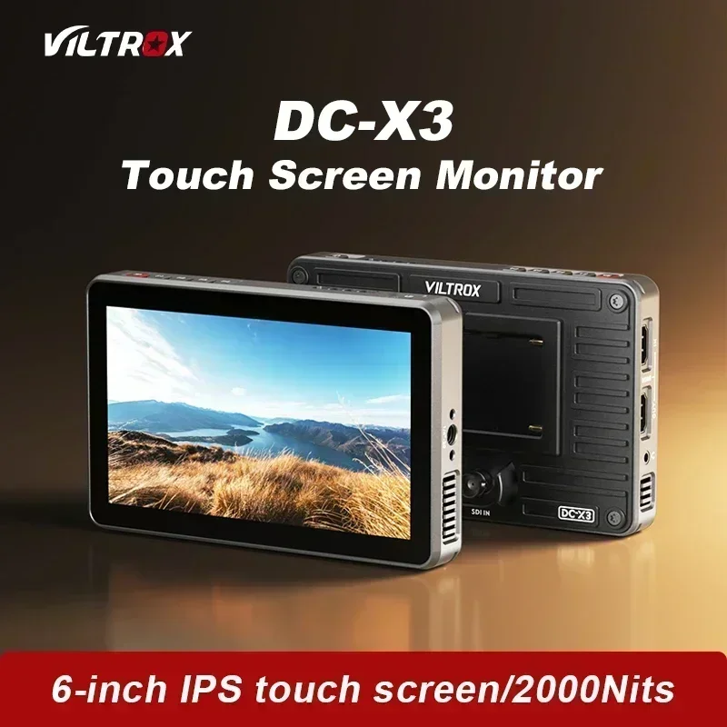 Viltrox DC-X3 DC-X2 Monitor 6 Inch 2000 Nits 4K Touch Screen Profissional Photographic HD FHD Portable Camera Monitor
Viltrox DC-X3 DC-X2 Monitor 6 Inch 2000 Nits 4K Touch Screen Profissional Photographic HD FHD Portable Camera Monitor