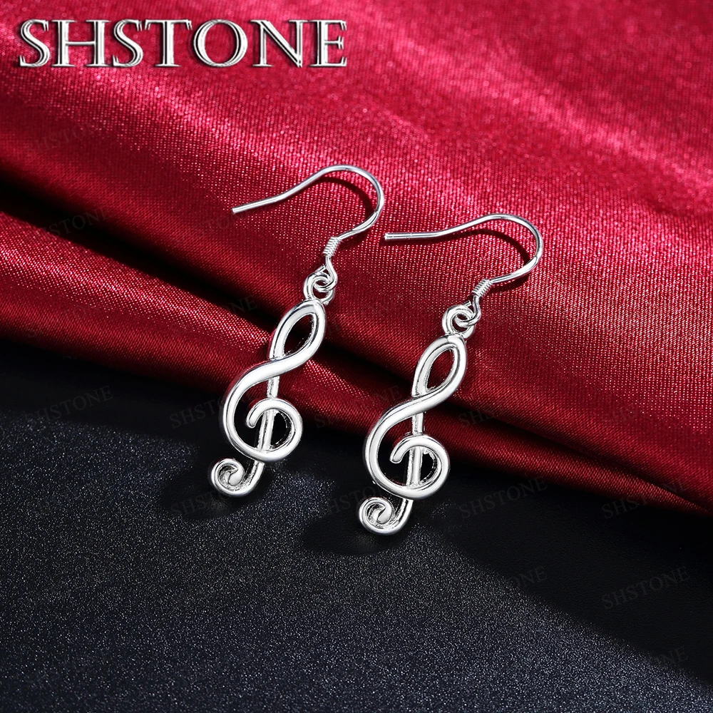 New noble 925 sterling silver Romantic music note drop Earrings for Women Holiday gifts fashion Party wedding Jewelry
New noble 925 sterling silver Romantic music note drop Earrings for Women Holiday gifts fashion Party wedding Jewelry