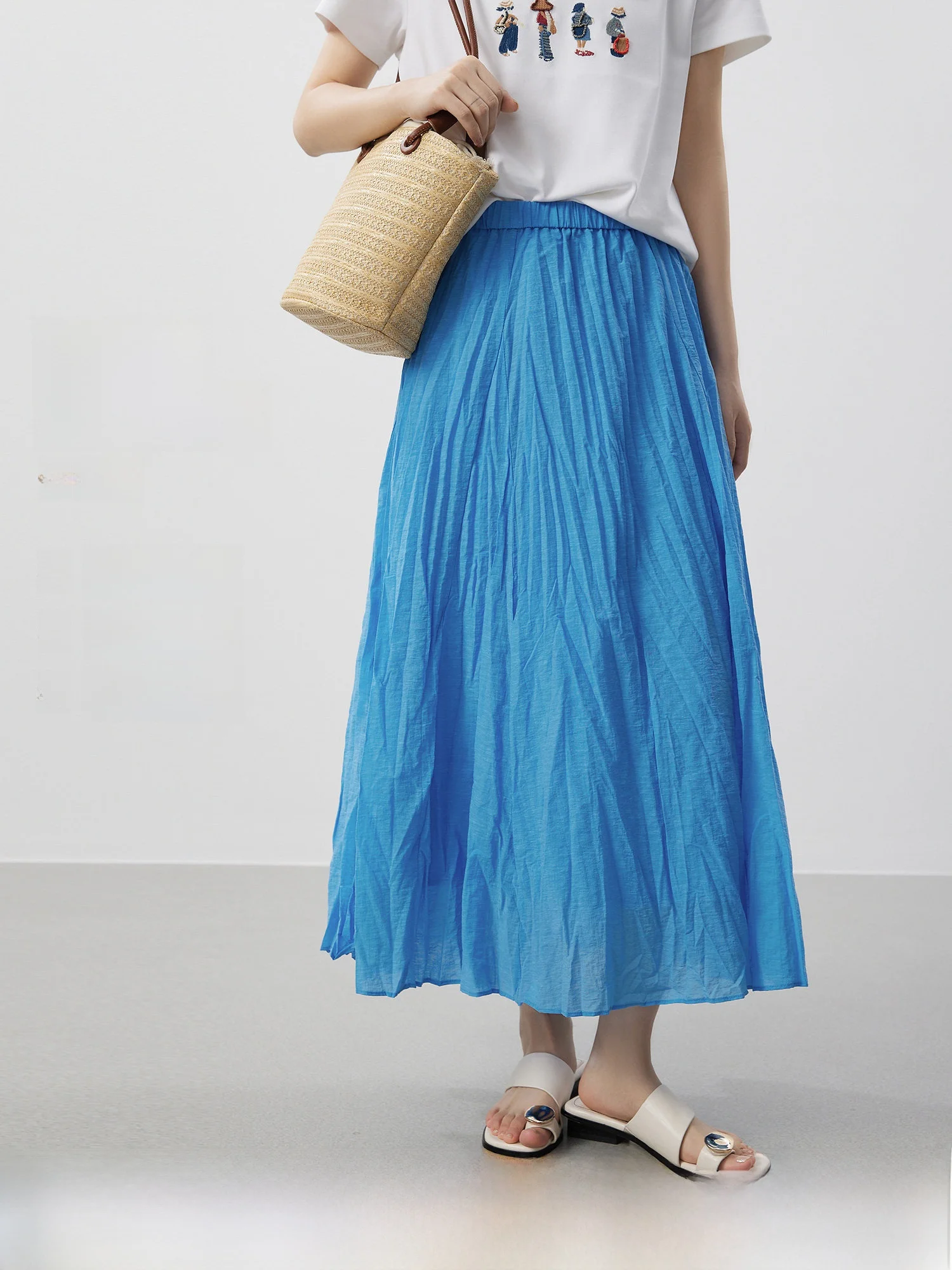 Elegant A-Line Skirt Women's High Waist Ruche Detail Lyocell Linen Blend Breathable Casual High Waist Skirts
Elegant A-Line Skirt Women's High Waist Ruche Detail Lyocell Linen Blend Breathable Casual High Waist Skirts