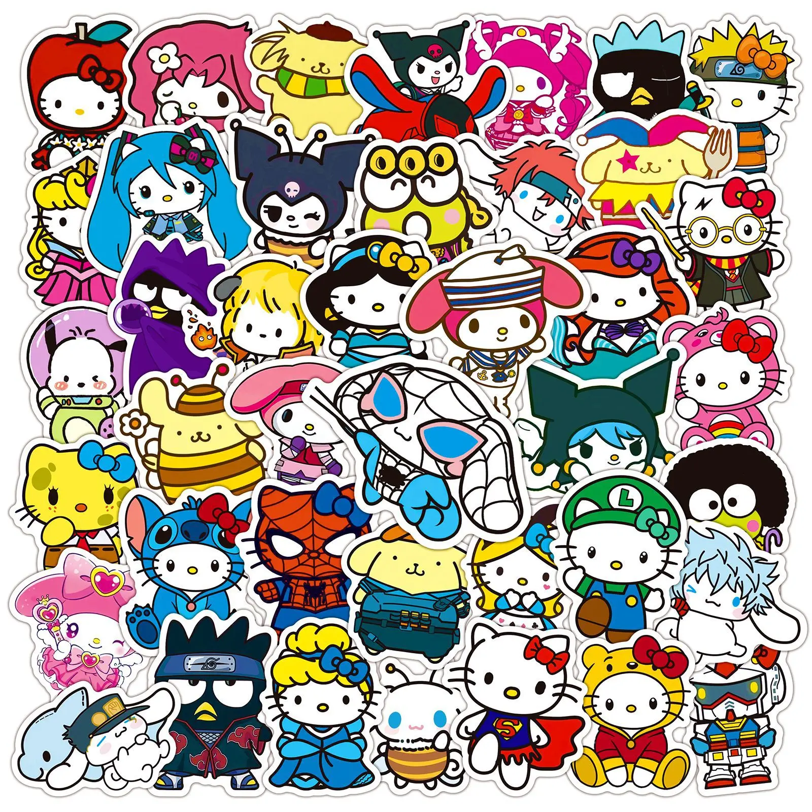 10/30/50PCS Funny Cosplay Stickers Cute Sanrio Graffiti Creative Decals Fridge Luggage Laptop Phone Guitar Bike Decoration Toy
10/30/50PCS Funny Cosplay Stickers Cute Sanrio Graffiti Creative Decals Fridge Luggage Laptop Phone Guitar Bike Decoration Toy
