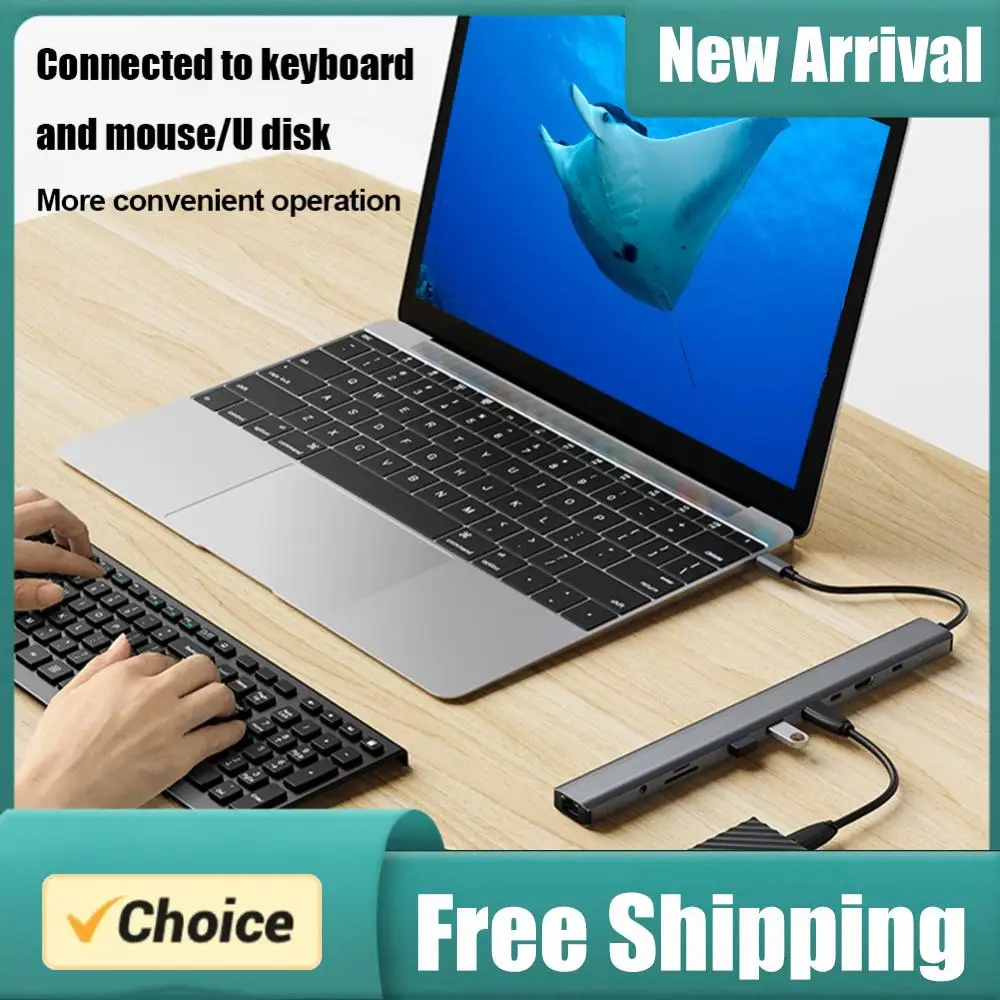 USB-C док-станция с разъемами для наушников/колонок, картридером SD/TF, поддержкой 100W PD, гигабитным Ethernet RJ45 и 3.5 мм AUX для Macbook и Huawei
USB-C док-станция с разъемами для наушников/колонок, картридером SD/TF, поддержкой 100W PD, гигабитным Ethernet RJ45 и 3.5 мм AUX для Macbook и Huawei