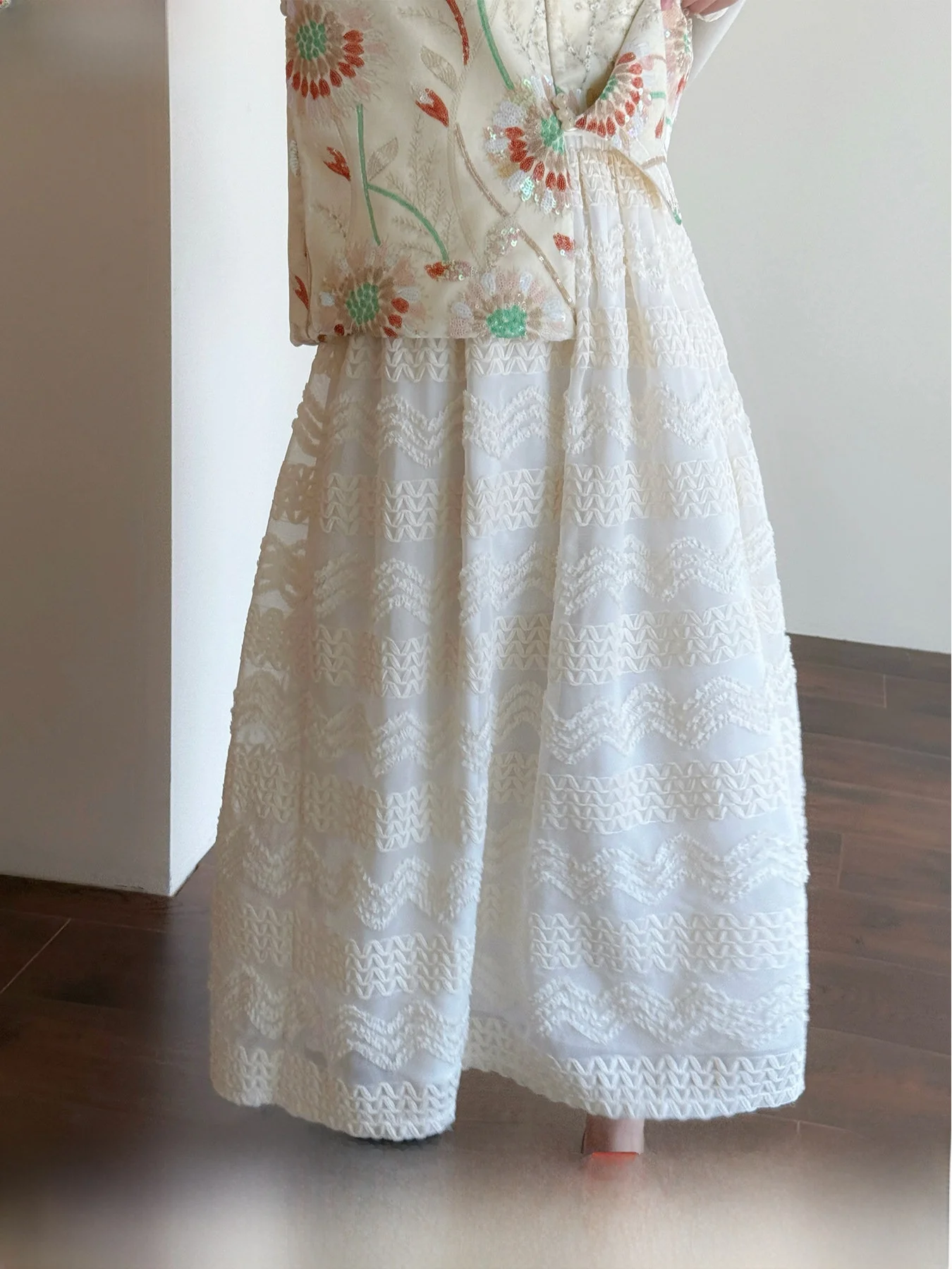 Tasyavan Fairy's Embroidered Multi-Layer Hook Lace A-Line Skirt Slimming Effect High Waist Polyester Fiber Ladies Skirt
Tasyavan Fairy's Embroidered Multi-Layer Hook Lace A-Line Skirt Slimming Effect High Waist Polyester Fiber Ladies Skirt