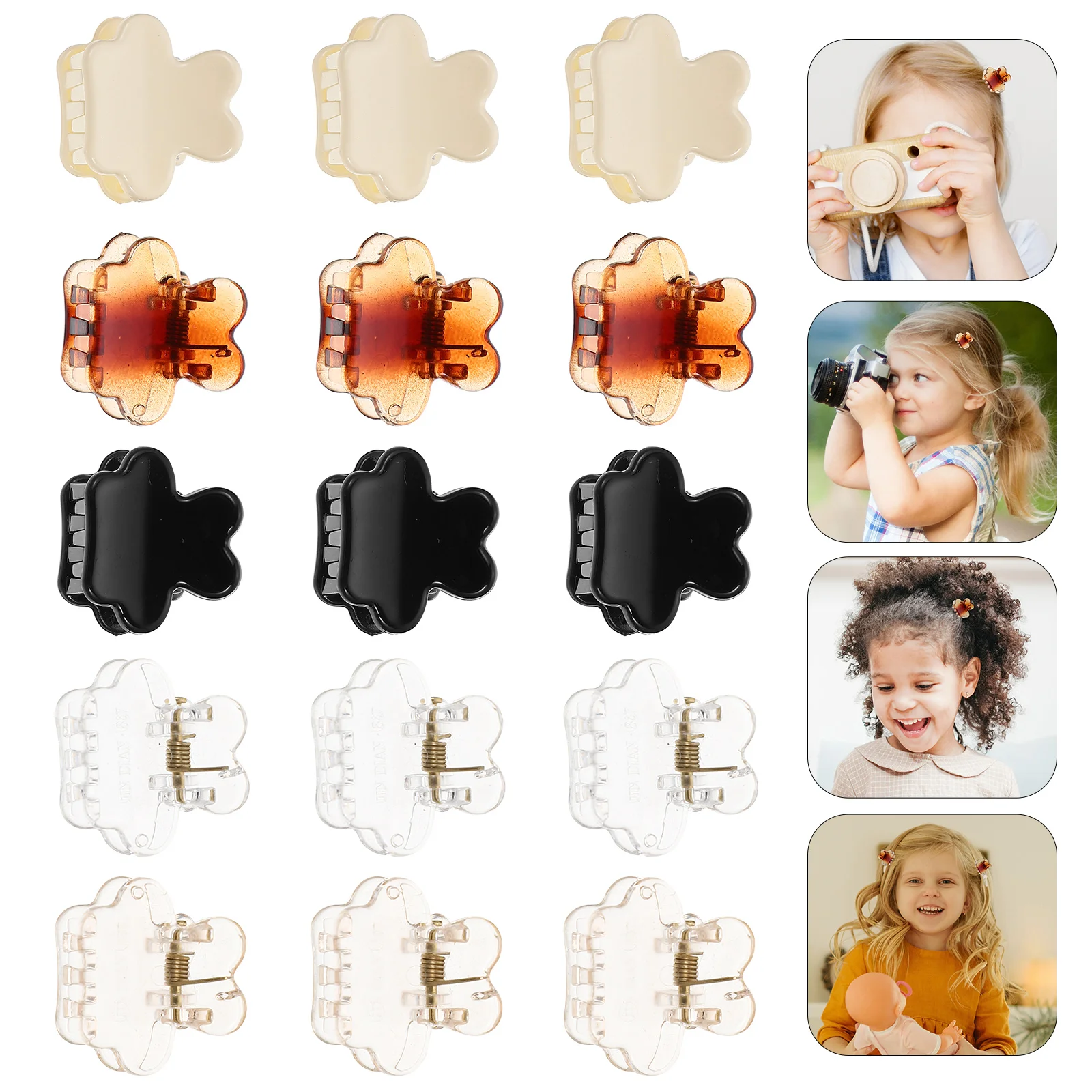 15pcs Plastic Kids Hair Clasp Children Hairpin Clips Teen Claw Clamps Anti Slip Teeth Long Time Use Wash Face Apply Makeup
15pcs Plastic Kids Hair Clasp Children Hairpin Clips Teen Claw Clamps Anti Slip Teeth Long Time Use Wash Face Apply Makeup