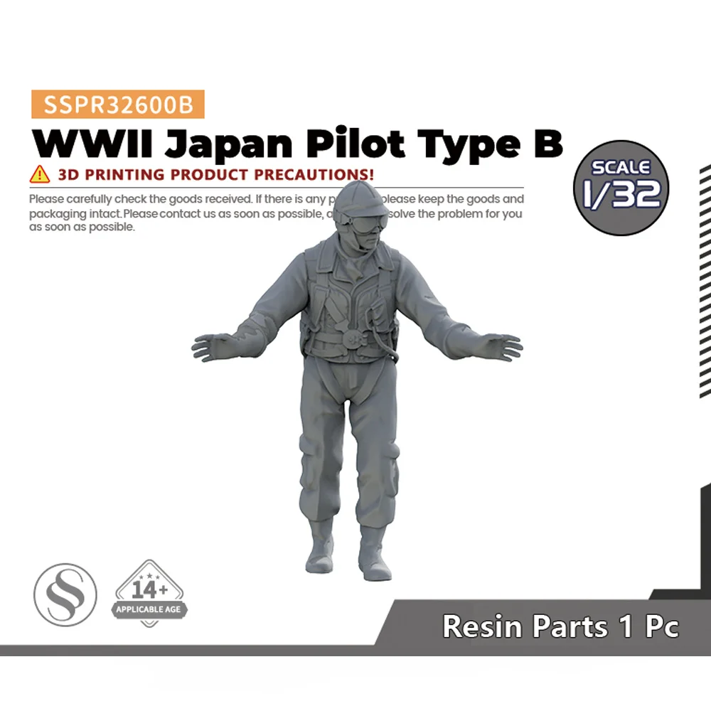 SSMODEL SSPR600B 1/32, японские пилоты времен Второй мировой войны, тип B, военные игры Второй мировой войны
SSMODEL SSPR600B 1/32, японские пилоты времен Второй мировой войны, тип B, военные игры Второй мировой войны