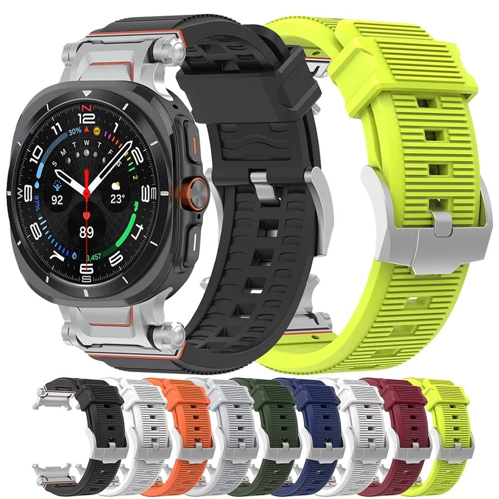 Мужской силиконовый спортивный ремешок для Samsung Galaxy Watch Ultra 47 мм, браслет из нержавеющей стали с разъемом для Galaxy Ultra, ремешок без зазоров
Мужской силиконовый спортивный ремешок для Samsung Galaxy Watch Ultra 47 мм, браслет из нержавеющей стали с разъемом для Galaxy Ultra, ремешок без зазоров