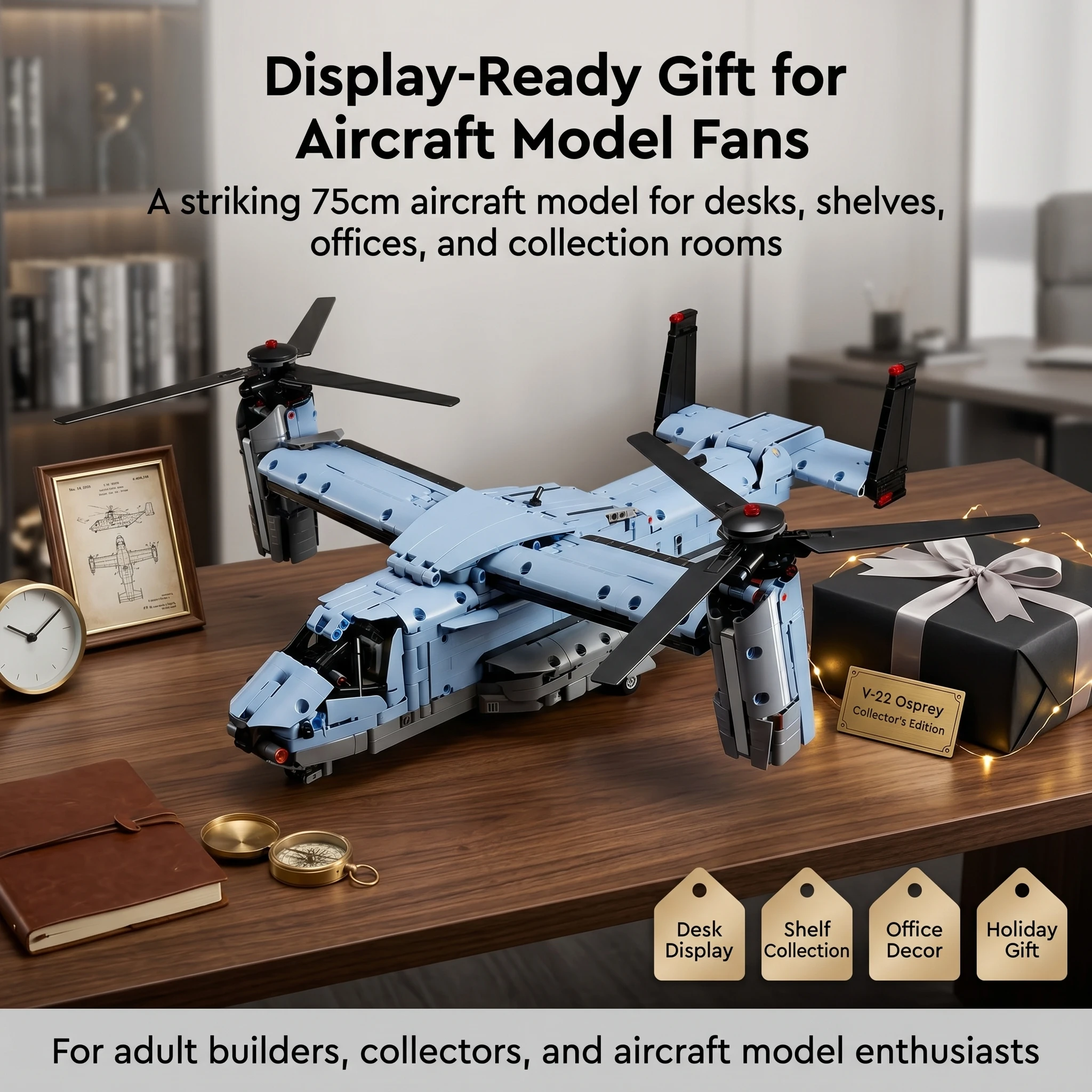 1500 Osprey Airplane Building Blocks Collection - Challenging models, collectible gifts, birthday/Easter/Christmas gifts
1500 Osprey Airplane Building Blocks Collection - Challenging models, collectible gifts, birthday/Easter/Christmas gifts