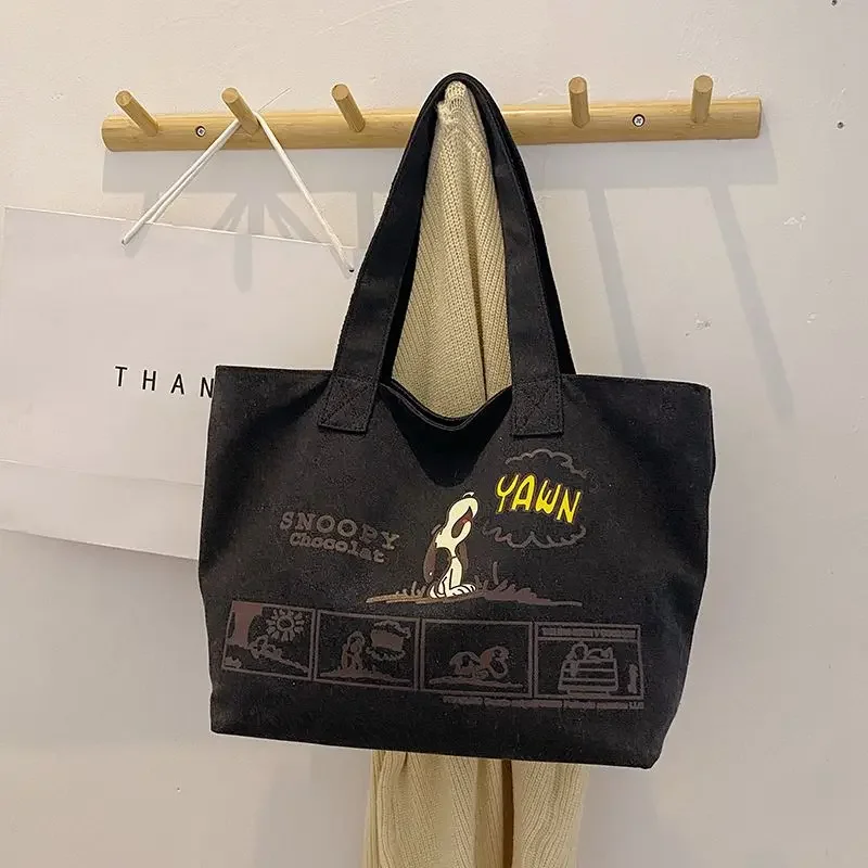 Snoopy Student Class Backpack Large Capacity Shoulder Bag Women's New Canvas Tote Bag Cartoon Handbag Travel storage bag
Snoopy Student Class Backpack Large Capacity Shoulder Bag Women's New Canvas Tote Bag Cartoon Handbag Travel storage bag