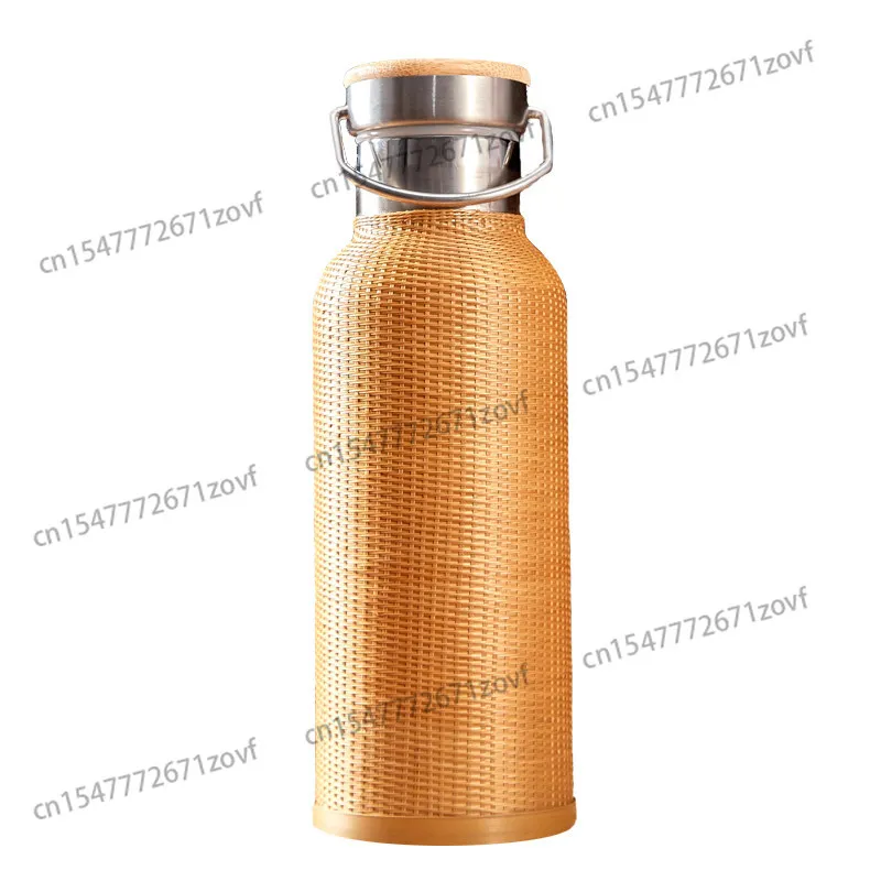Retro handmade bamboo woven stainless steel large teapot thermos cup
Retro handmade bamboo woven stainless steel large teapot thermos cup