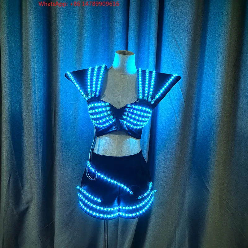 LED Luminous Robot CostumeLED Full Coloul Luminous Women's Bra Shoulder Sexy Suit Party Bar KTV Peorce Atmosphere CostumesCu
LED Luminous Robot CostumeLED Full Coloul Luminous Women's Bra Shoulder Sexy Suit Party Bar KTV Peorce Atmosphere CostumesCu
