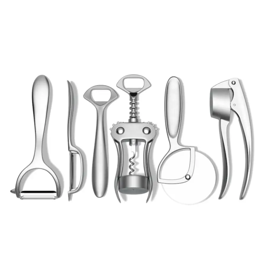 Набор кухонных инструментов Goods, набор кухонной утвари из 6 предметов включает YPeeler, овощечистка, открывалку для бутылок, открывалку для вина, резак для пиццы и Garli.
Набор кухонных инструментов Goods, набор кухонной утвари из 6 предметов включает YPeeler, овощечистка, открывалку для бутылок, открывалку для вина, резак для пиццы и Garli.