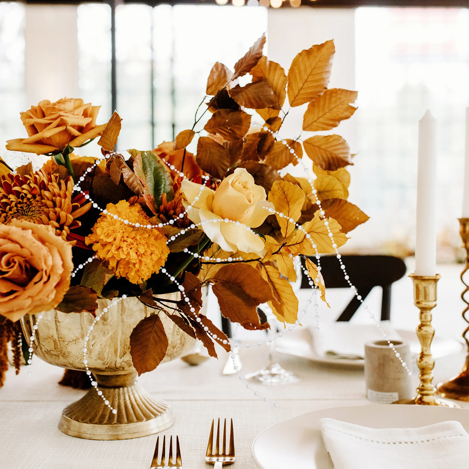 Pearl Beaded String Trim Roll 22M for Wedding Decorations Crafting Projects Versatile Use Easy to Cut Sturdy Material
Pearl Beaded String Trim Roll 22M for Wedding Decorations Crafting Projects Versatile Use Easy to Cut Sturdy Material