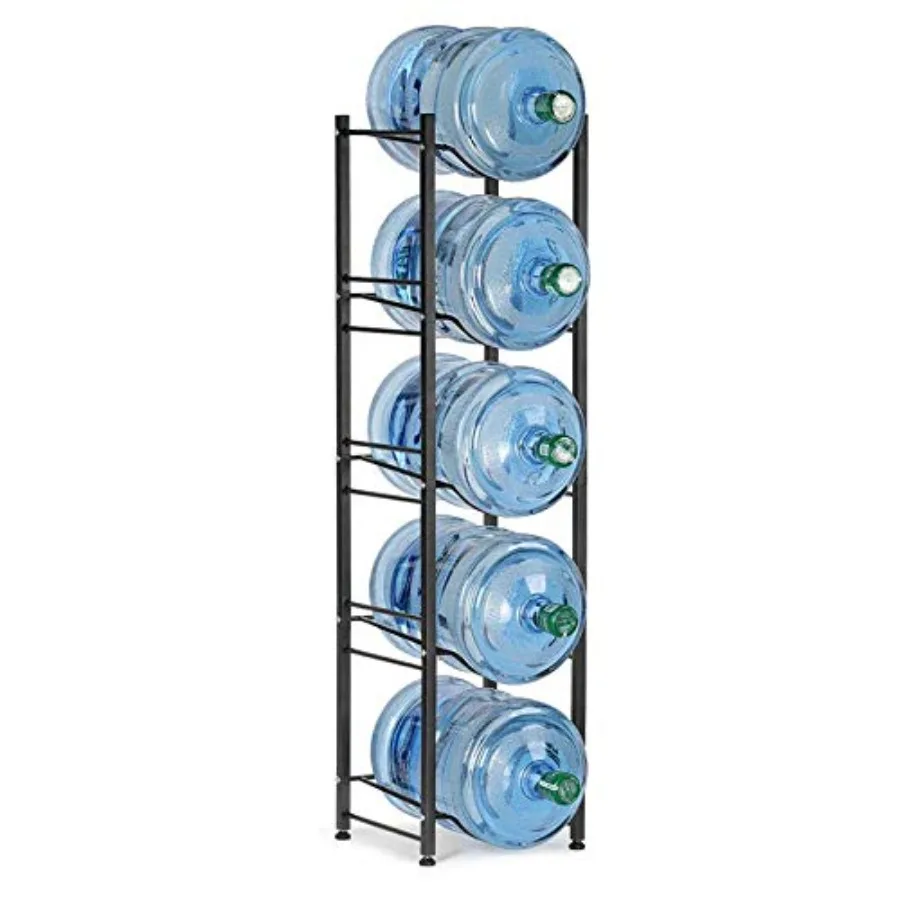 5 Gallon Water Jug Holder, 5 Tiers Heavy Duty Water Rack Freestanding, Water Bottle Organizer for Home Office
5 Gallon Water Jug Holder, 5 Tiers Heavy Duty Water Rack Freestanding, Water Bottle Organizer for Home Office