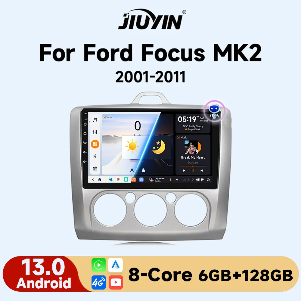 JIUYIN 9” Android 13 Car Radio for Ford Focus 2 3 Mk2 Mk3 2004 - 2011 Multimedia Player Navigation GPS 2Din Carplay Stereo DVD
JIUYIN 9” Android 13 Car Radio for Ford Focus 2 3 Mk2 Mk3 2004 - 2011 Multimedia Player Navigation GPS 2Din Carplay Stereo DVD