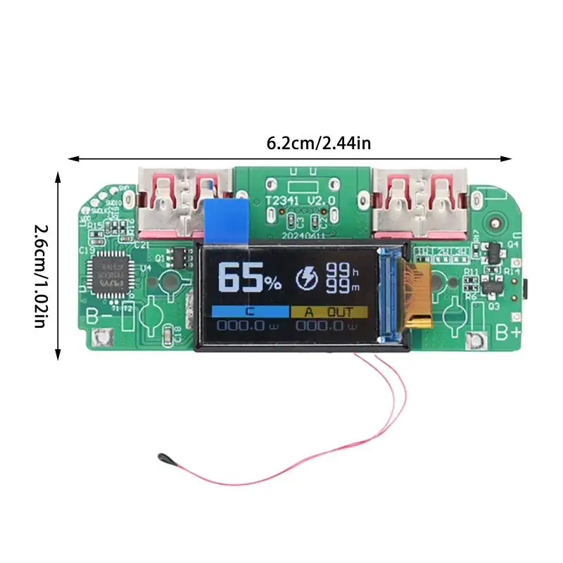 Module DIY Power Motherboard With Display Type-c USB 22.5W1Pcs Bidirectional Fast Charger Converter Mobile Power
Module DIY Power Motherboard With Display Type-c USB 22.5W1Pcs Bidirectional Fast Charger Converter Mobile Power
