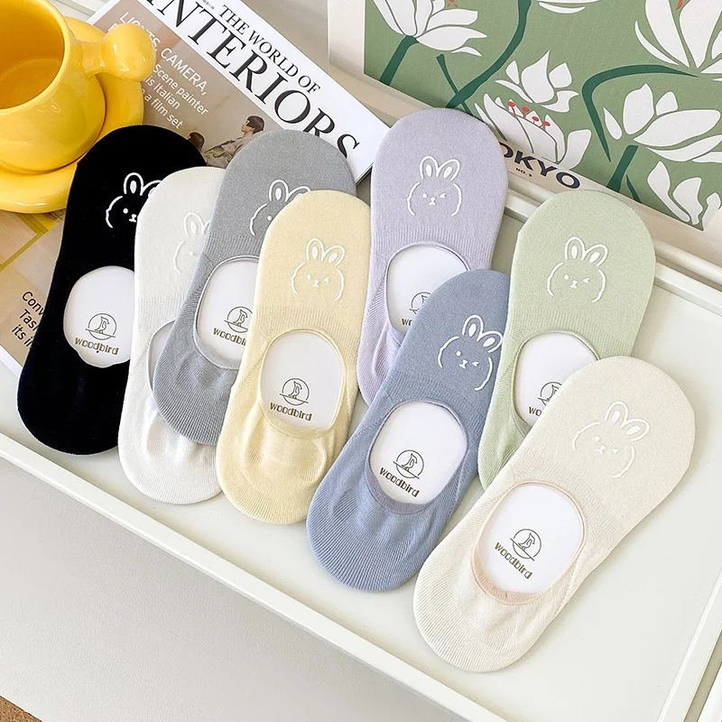 1/5 Pairs Women‘s Cartoon Bunny No Show Socks Silicone Anti-Slip Low Cut Breathable Boat Socks Summer EU 36-40 US 5-9
1/5 Pairs Women‘s Cartoon Bunny No Show Socks Silicone Anti-Slip Low Cut Breathable Boat Socks Summer EU 36-40 US 5-9