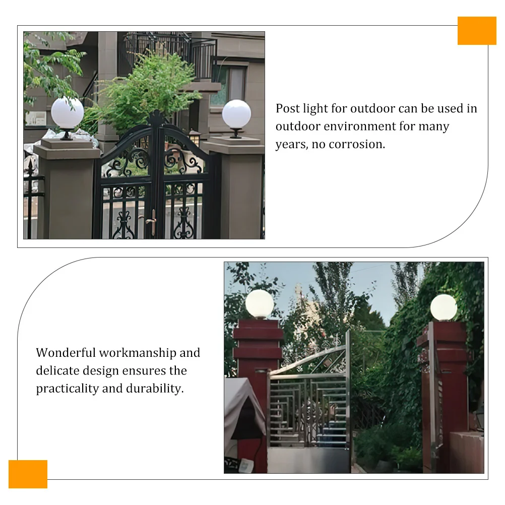 Spherical Column Outdoor Post Lighting Post Light Large Balls Weather Resistant Globe Solar Powered Garden Lights
Spherical Column Outdoor Post Lighting Post Light Large Balls Weather Resistant Globe Solar Powered Garden Lights