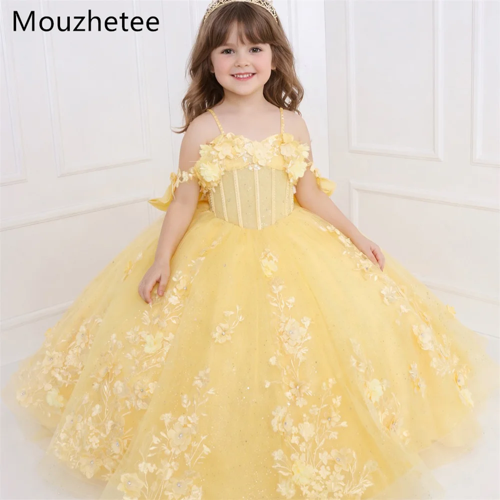 Mouzhetee A-Line Off The Shoulder Yellow Flowers Girl Dresses Wedding Party Dress for Kids Flowers Girls Prom Gowns Custom Made
Mouzhetee A-Line Off The Shoulder Yellow Flowers Girl Dresses Wedding Party Dress for Kids Flowers Girls Prom Gowns Custom Made