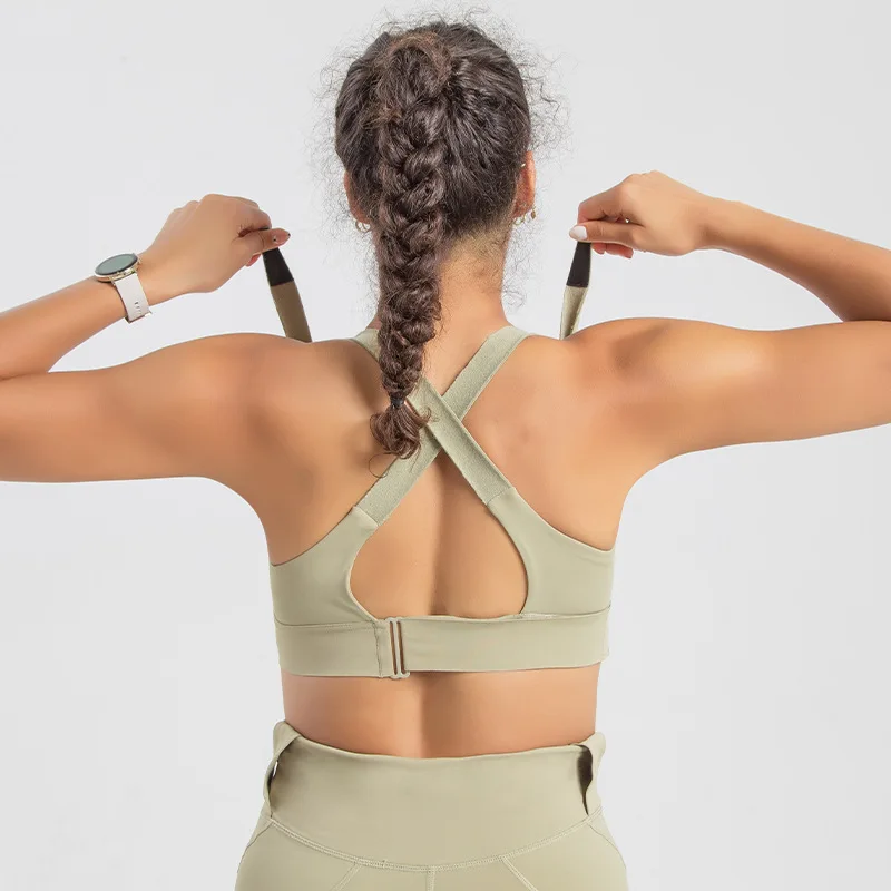Women Yoga Bra Oversized Cross Back Velcro Sports Bra YKK Zipper Adjustable Shoulder Belt Shock Proof Running Bra
Women Yoga Bra Oversized Cross Back Velcro Sports Bra YKK Zipper Adjustable Shoulder Belt Shock Proof Running Bra
