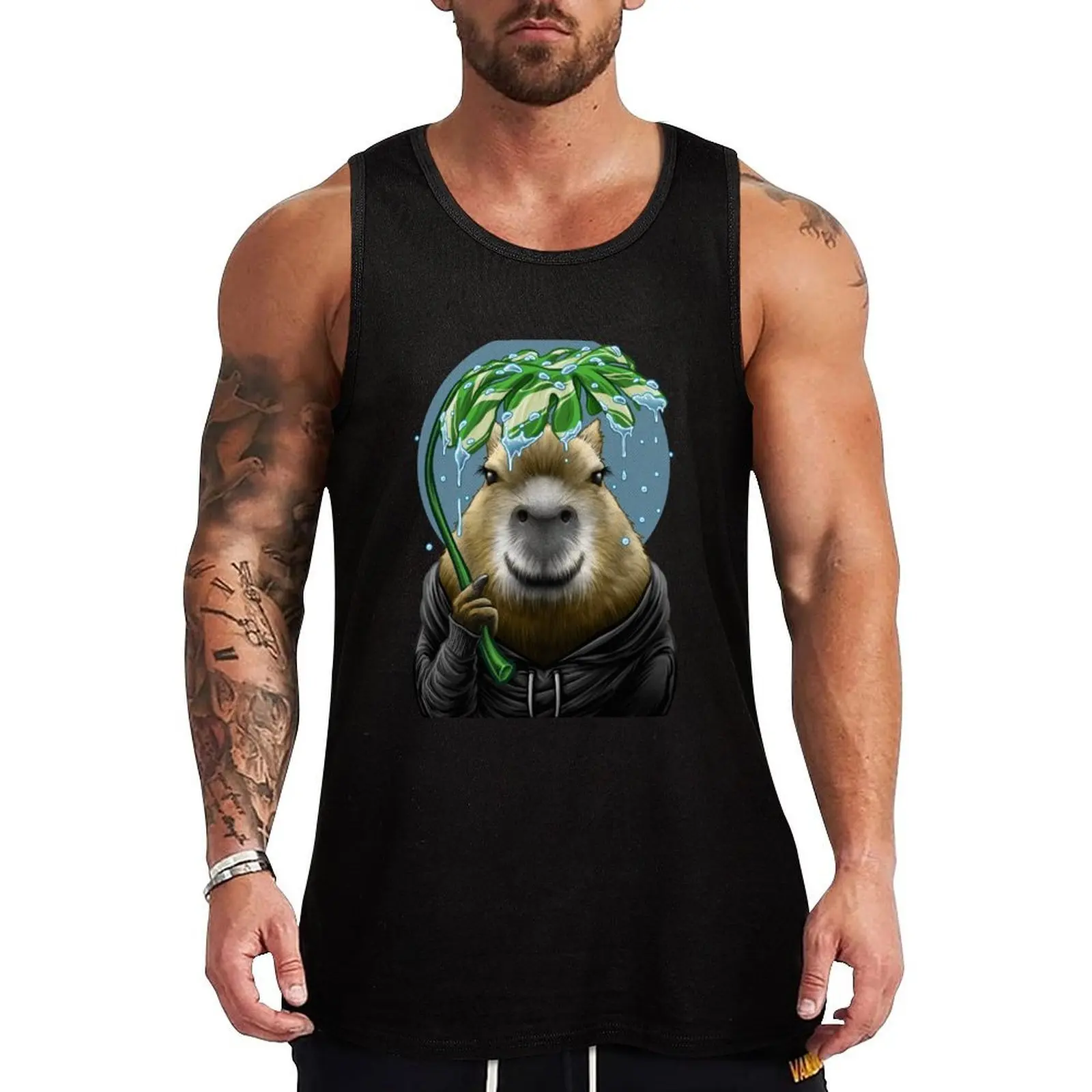 Capybara in the rain Tank Top Gym Ready Tank Top Sleeveless Quick Dry Athletic Top
Capybara in the rain Tank Top Gym Ready Tank Top Sleeveless Quick Dry Athletic Top