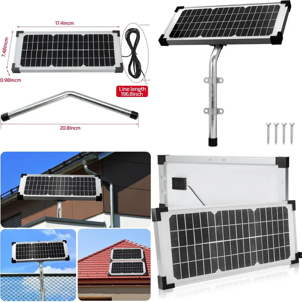 Комплект солнечных панелей мощностью 10 Вт для замены привода автоматических ворот
Комплект солнечных панелей мощностью 10 Вт для замены привода автоматических ворот