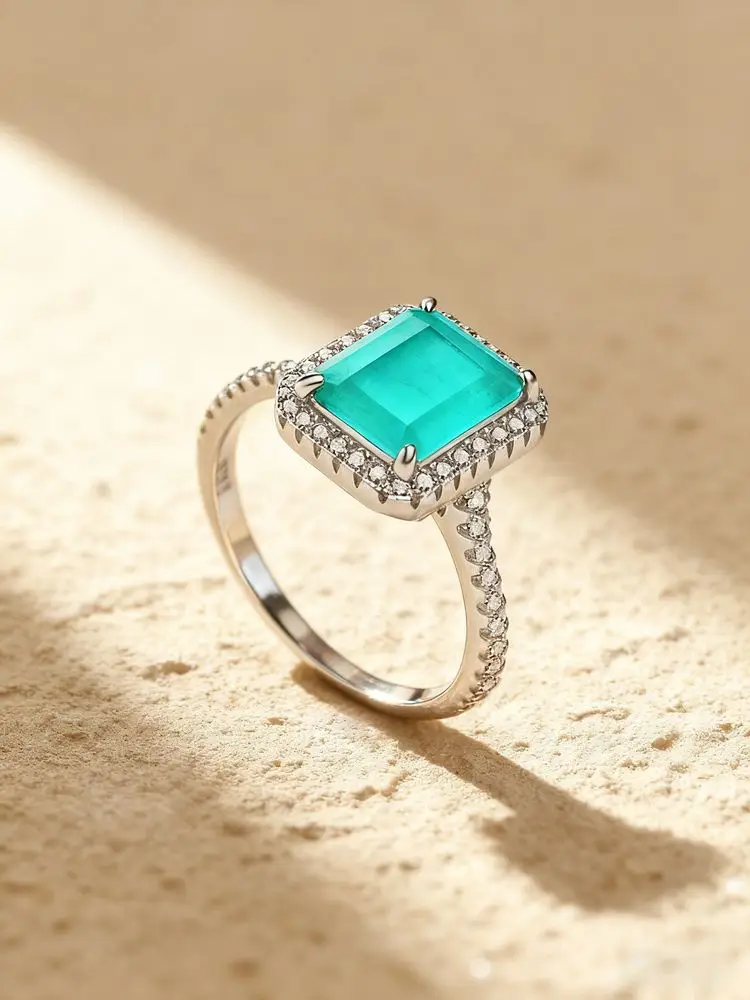 925 Sterling Silver Four Clawed Square Fashion Green Blue Ring For Women Anniversary Wedding Luxury High Quality Fine Jewelry
925 Sterling Silver Four Clawed Square Fashion Green Blue Ring For Women Anniversary Wedding Luxury High Quality Fine Jewelry