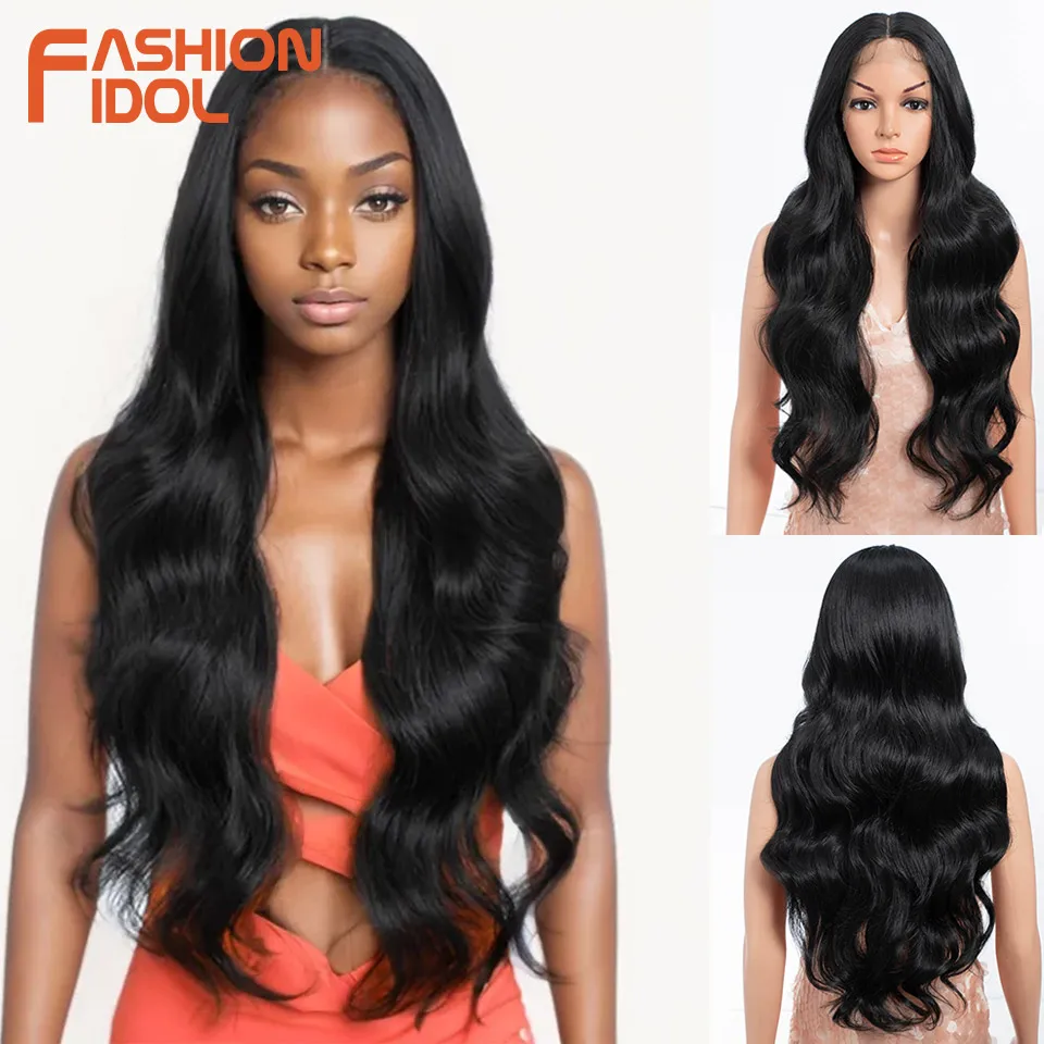 FASHION IDOL 28 inch Body Wave Dark Root Lace Wigs For Women Synthetic Wigs With Baby Hair Wigs Ombre Brown Daily Wigs Cosplay
FASHION IDOL 28 inch Body Wave Dark Root Lace Wigs For Women Synthetic Wigs With Baby Hair Wigs Ombre Brown Daily Wigs Cosplay