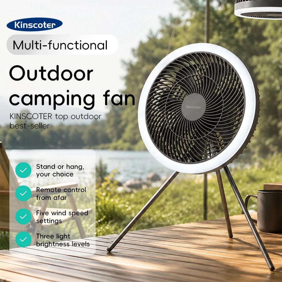Large Size 10000mAh Outdoor Camping Fan Rechargeable Tent Ceiling Fan Portable Desktop Circulator with Remote Control LED Light
Large Size 10000mAh Outdoor Camping Fan Rechargeable Tent Ceiling Fan Portable Desktop Circulator with Remote Control LED Light
