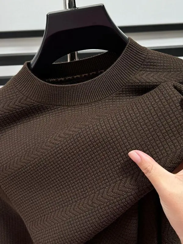 Thiened round Ne Men's Knitted Sweater Casual Warm Base Layer Long Sve Polyester Fiber round Need Woolen Pullover
Thiened round Ne Men's Knitted Sweater Casual Warm Base Layer Long Sve Polyester Fiber round Need Woolen Pullover