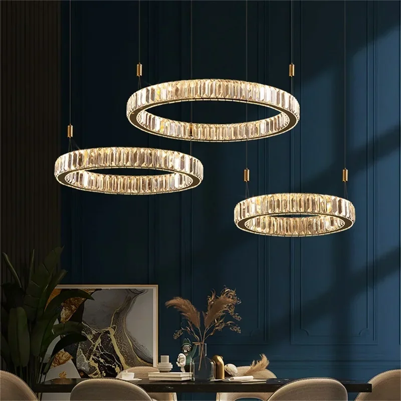 VIOLET Modern Pendant Lamp Round Crystal Chandelier Gold LED Fixtures Decorative For Home Dinning Room Light
VIOLET Modern Pendant Lamp Round Crystal Chandelier Gold LED Fixtures Decorative For Home Dinning Room Light