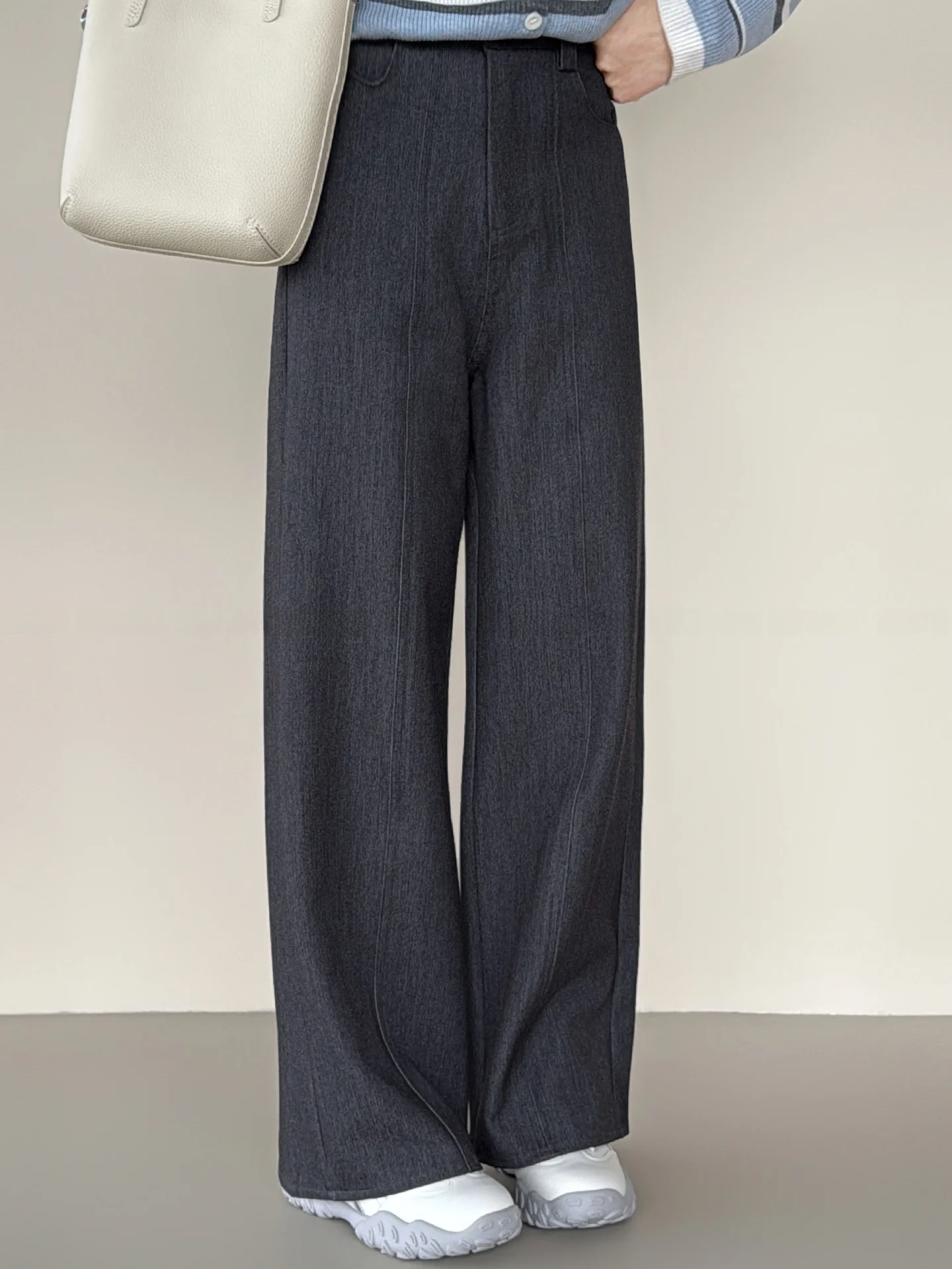 Gray Suit Pants for Short Women High Waist Casual Wide Leg Trousers Commute Style Korean Fashion Pure Color Straight Cut
Gray Suit Pants for Short Women High Waist Casual Wide Leg Trousers Commute Style Korean Fashion Pure Color Straight Cut